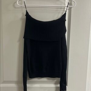 Aeropostale Black Off-Shoulder Sweater